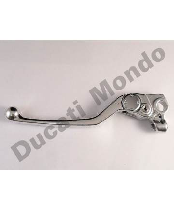Silver clutch lever for Ducati 748 851 888 916 996 Monster ST2 Supersport - Early 12mm pivot axial version