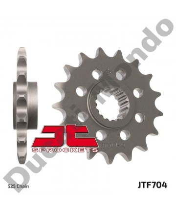 JT front 525 Sprocket 17 tooth Aprilia RSV1000 RSV4R Tuono V4R JTF704.17 replacement spare service part EAN number: 824225206081 Part number: JTF704.17