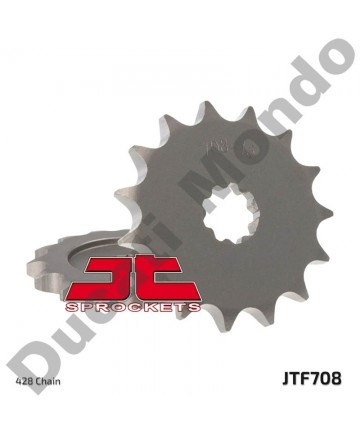 JT front Sprocket 14 tooth Cagiva Mito Prima 50 & 80 Super City JTF708.14 replacement spare service part EAN number: 824225205534 Part number: JTF708.14