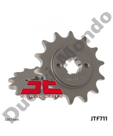 JT front Sprocket 14 tooth Cagiva Mito 125 Mk1 Mk2 Evo 1 & 2 SP525 SC Raptor Planet Freccia N90 JTF711.14 replacement spare service part EAN number: 824225205572 Part number: JTF711.14