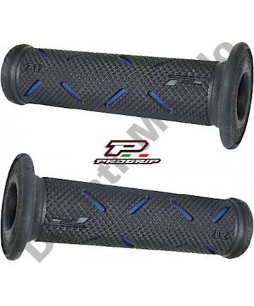 Progrip Gel Touch Dual Compound GP Grips Used By Althea Ducati Black & Blue PG717Blue