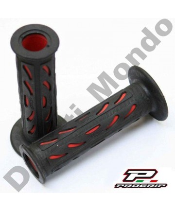 Progrip Gel Touch Dual Compound Handle Bar Grips As Used By Ducati Corse Red & Black PG724