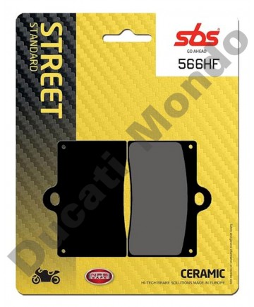 SBS ceramic front brake pads Aprilia RS250 95-97 RS4 50 11-16 RS4 125 11-16 single pin 566HF