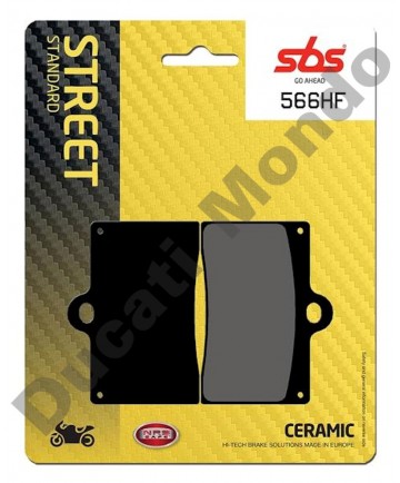 SBS Ceramic Front brake pads Ducati Single pin caliper 566HF