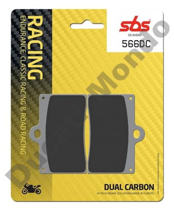 SBS Dual Carbon Front brake pads Aprilia RS250 95-97 RS4 50 11-16 RS4 125 11-16 Single pin 566DC