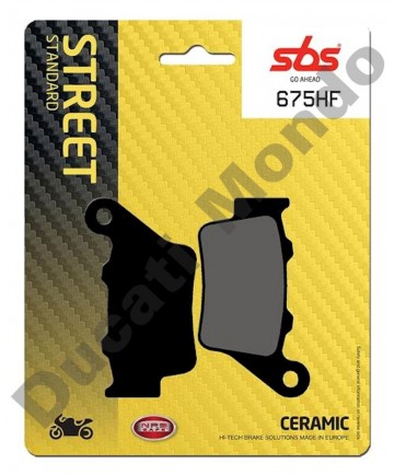 SBS Ceramic rear brake pads Aprilia Caponord 1200 Dorsoduro 750 SL Shiver Mana 850 Pegaso 650 675HF