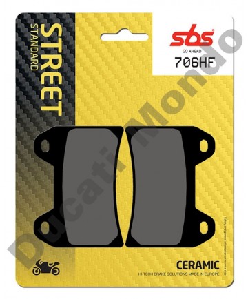 SBS Ceramic Front brake pads for Cagiva Raptor 650 & 1000 706HF