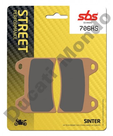 SBS Sintered Front brake pads MV F3 675 Brutale 989 990 706HS