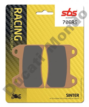 SBS Race Sinter Front brake pads Aprilia RS250 RSV1000 Twin pin 706RS