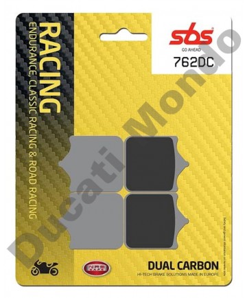 SBS 762DC Dual Carbon Front brake pads for 4 pad calipers