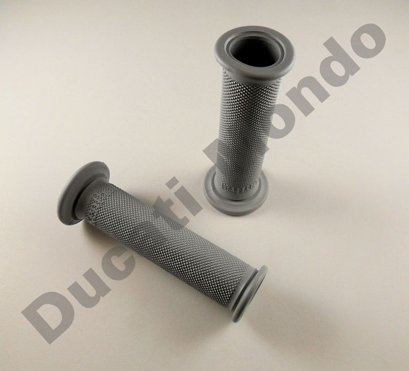 Par De Puños Renthal Road Race, Compuesto Suave, Diamante Completo, 120 Mm, Color Gris Claro
