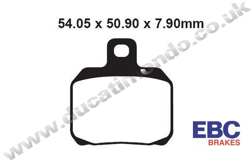 EBC Organic (Kevlar) GG Rear brake pads for Ducati FA266