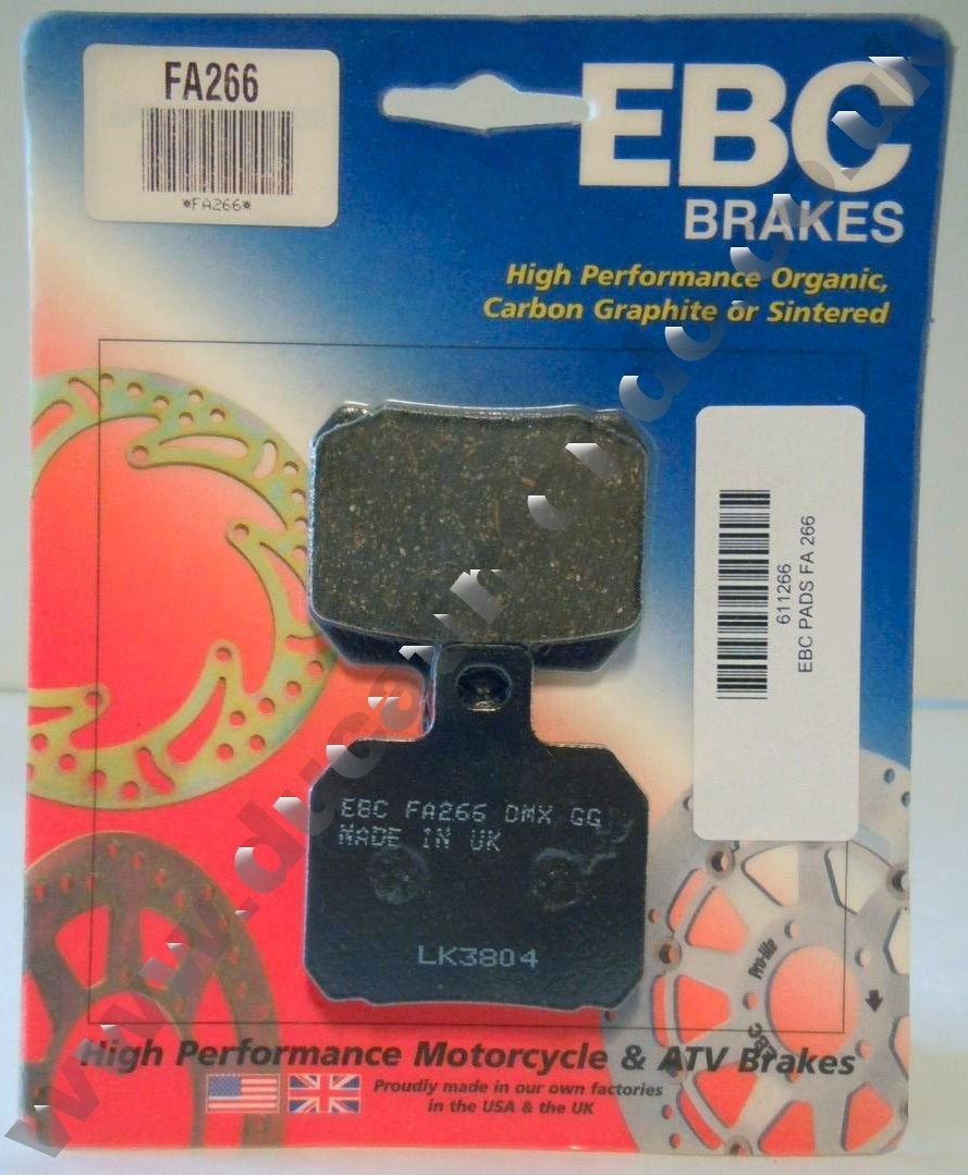 EBC Organic (Kevlar) GG Rear brake pads for Ducati FA266