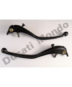 Front brake & Clutch lever pair set for Aprilia RSV1000 04-09 Radial version in matt black finish