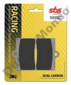 SBS Dual Carbon Front brake pads Ducati Single pin caliper 566DC
