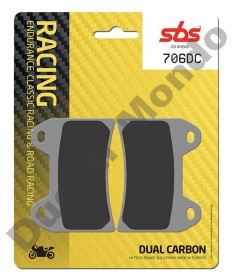 SBS 706DC Dual Carbon Front brake pads Twin pin caliper 