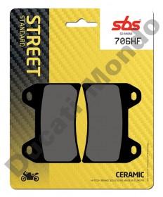 SBS Ceramic Front brake pads for Ducati - Twin pin caliper 706HF