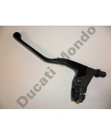 Clutch lever & perch for Cagiva Mito Sports Mk1 Mk2 125 91 92 93 94 - Matt black flat lever version