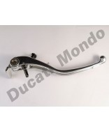 Front brake lever for Ducati 749 848 999 1098 1198 Panigale Streetfighter Monster S4RS 1100 Diavel Radial version in silver chrome finish