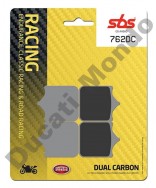 SBS 762DC Dual Carbon Front brake pads for 4 pad calipers