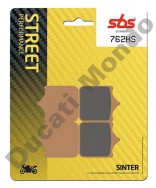 SBS Sintered Front brake pads for Ducati 4 pad calipers - 762HS
