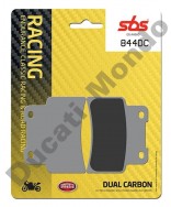 SBS Dual Carbon front brake pads Aprilia RS125 06-11 Dorsoduro 750 SL Shiver Mana 850 844DC